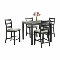 Best Pirce ❤️ Square Picket House Furnishings Kona 5 Piece Counter Height Dining Set 🥰