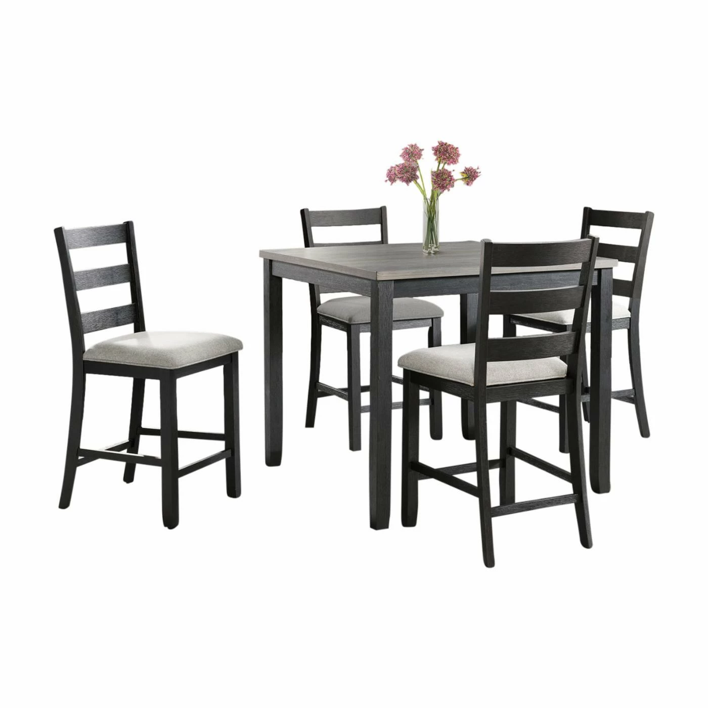 Best Pirce ❤️ Square Picket House Furnishings Kona 5 Piece Counter Height Dining Set 🥰 3 Best Pirce ❤️ Square Picket House Furnishings Kona 5 Piece Counter Height Dining Set 🥰
