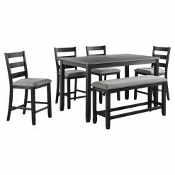 Buy 💯 Rectangle Picket House Furnishings Kona 6 Piece Counter Height Dining Set ❤️