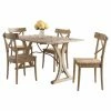Hot Sale 🛒 Rectangle Picket House Furnishings Keaton 5 Piece Folding Top Dining Set 🧨 -Kitchen Sales Store masterELET1161