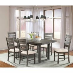 Best Sale 🌟 Picket House Furnishings Rectangle Picket House Sullivan 7 Piece Dining Set 💯