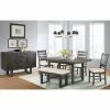 Best Sale 🛒 Picket House Furnishings Rectangle Picket House Sullivan 7 Piece Dining Set With Server 🧨 -Kitchen Sales Store masterELET500
