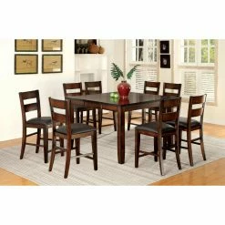 Best reviews of 🧨 Casual Dining Sets Furniture Of America Gibson Bold Counter Height 9 Piece Dining Table Set 🎉
