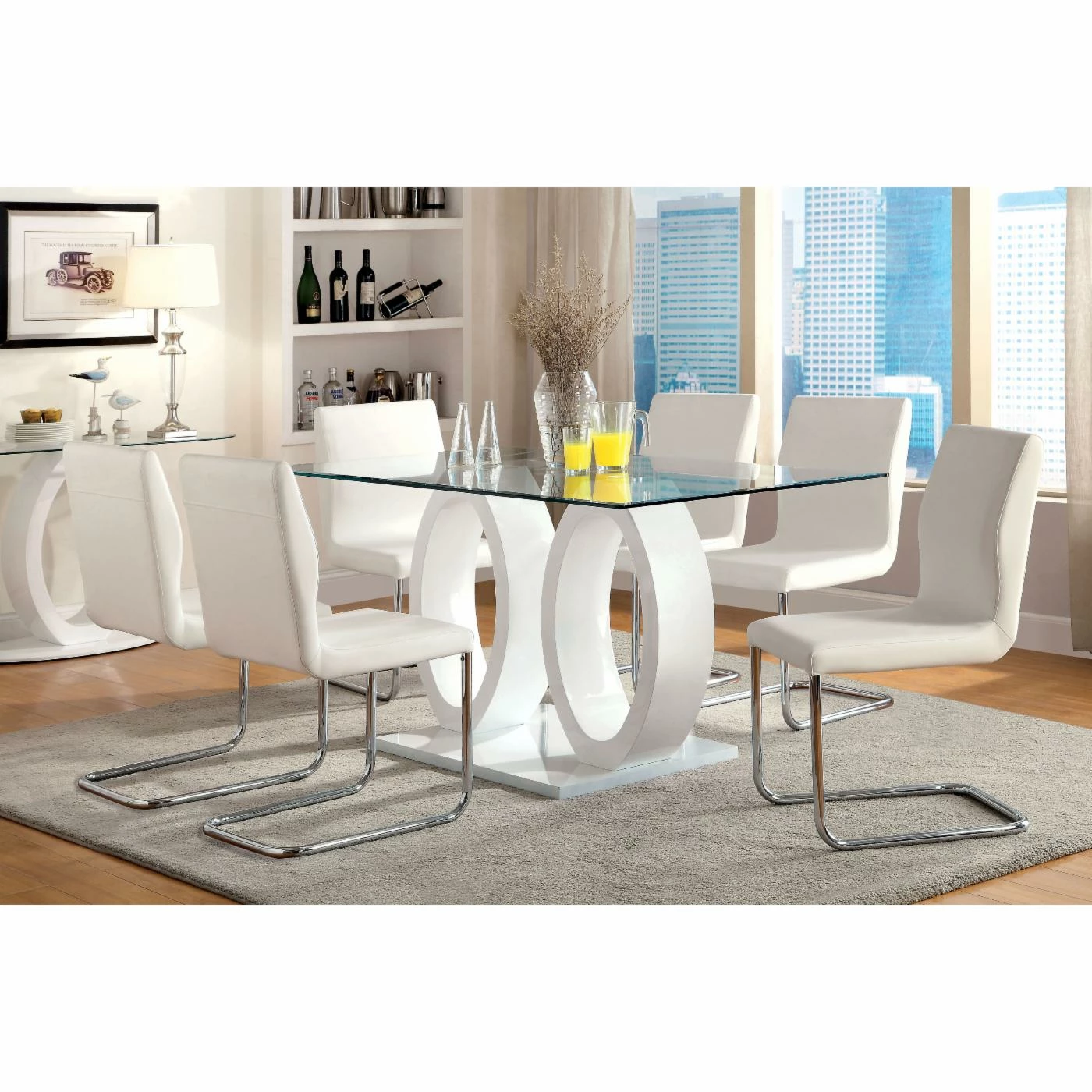 Best reviews of π Rectangle Furniture Of America Damore Contemporary 7 Piece High Gloss Dining Table Set - White β¨ 3 Best reviews of π Rectangle Furniture Of America Damore Contemporary 7 Piece High Gloss Dining Table Set - White β¨