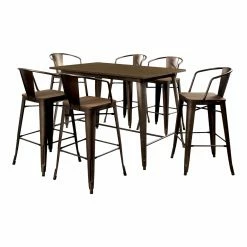 Top 10 โ Rectangle Furniture Of America Olmsted 7 Piece Counter Height Metal Framed Dining Table Set ๐ฏ