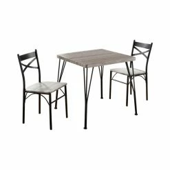 Top 10 💯 Square Furniture Of America Amonica Industrial Style 3 Piece Casual Dining Set 🛒