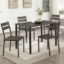 Best deal 🔥 Rectangle Furniture Of America Trujillo 5 Piece Dining Table Set 🛒