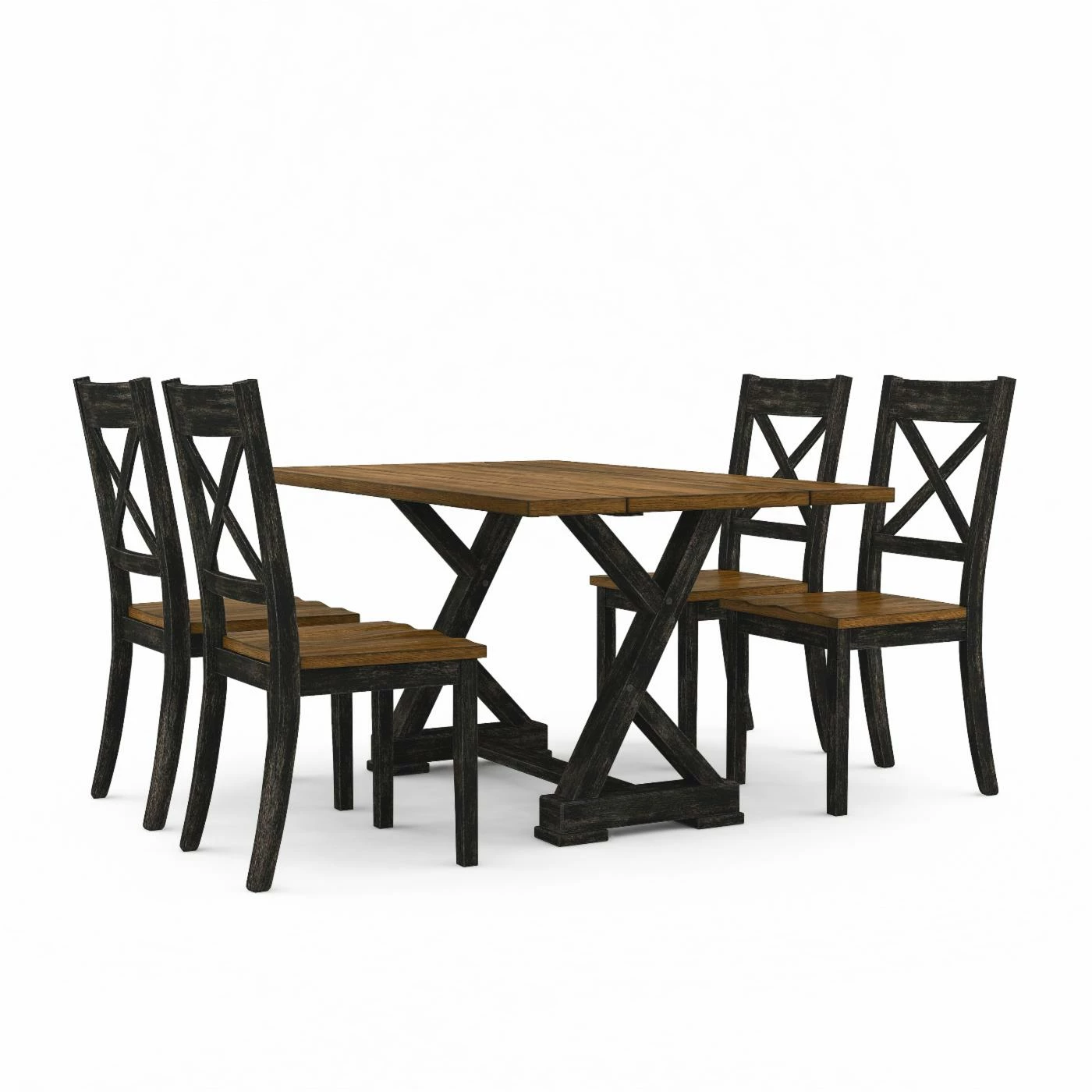 Discount ๐ Rectangle Furniture Of America Merritt 5 Piece Rustic Dinning Set - Antique Light Oak ๐ 3 Discount ๐ Rectangle Furniture Of America Merritt 5 Piece Rustic Dinning Set - Antique Light Oak ๐