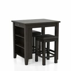 Best Sale ๐คฉ Square Furniture Of America Fitterer 3-Piece Counter Height Table Set ๐งจ