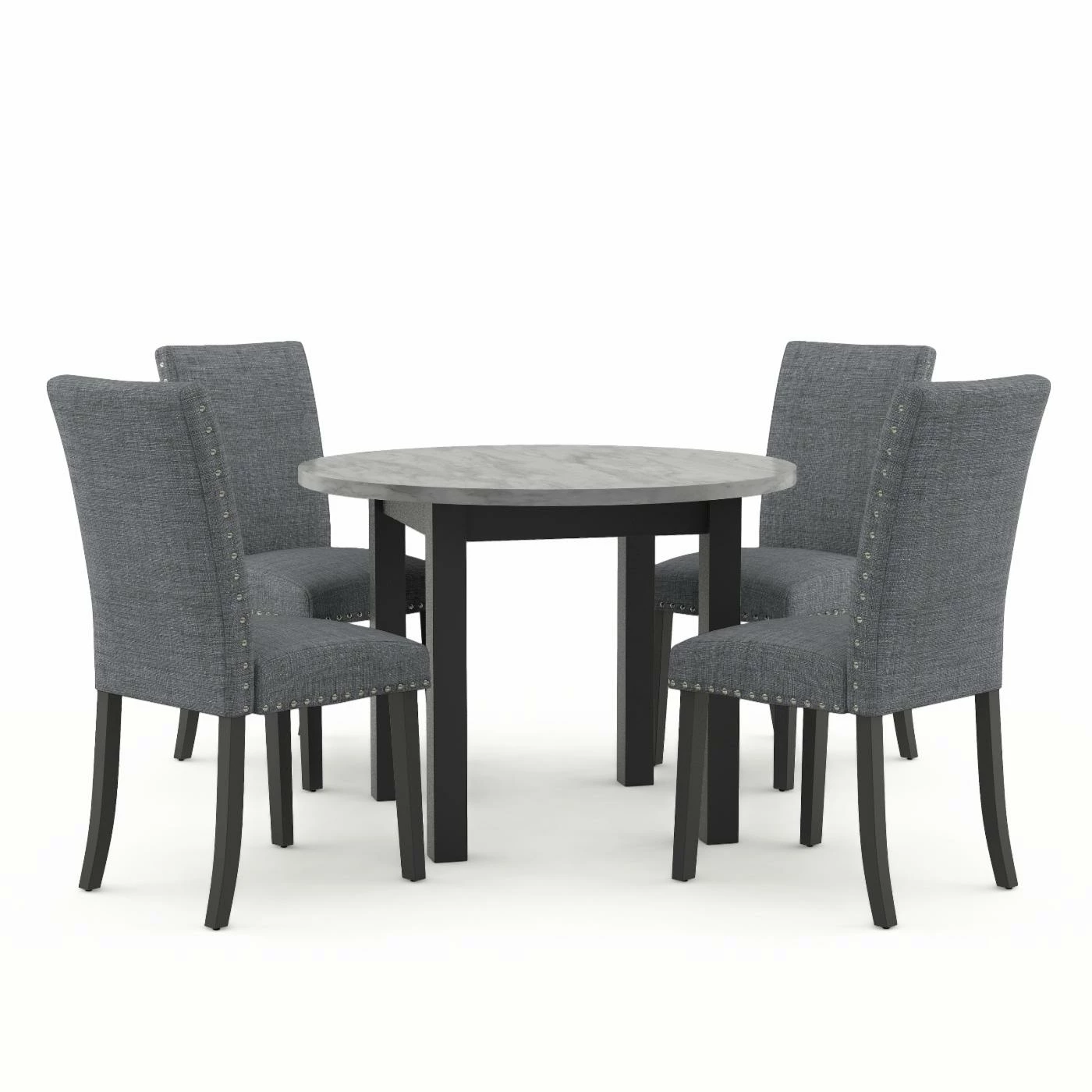 Cheap ❤️ Furniture Of America Taswell 5-Piece Round Dining Table Set ✨ 3 Cheap ❤️ Furniture Of America Taswell 5-Piece Round Dining Table Set ✨