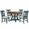 Budget 😍 Round Furniture Of America Mudd 5-Piece Dining Table Set - Antique Blue ⭐ 1 Budget 😍 Round Furniture Of America Mudd 5-Piece Dining Table Set - Antique Blue ⭐ -Kitchen Sales Store masterENLB5555