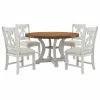 Promo ✔️ Round Furniture Of America Mudd Transitional 5-Piece Dining Set ⭐ -Kitchen Sales Store masterENLB5713