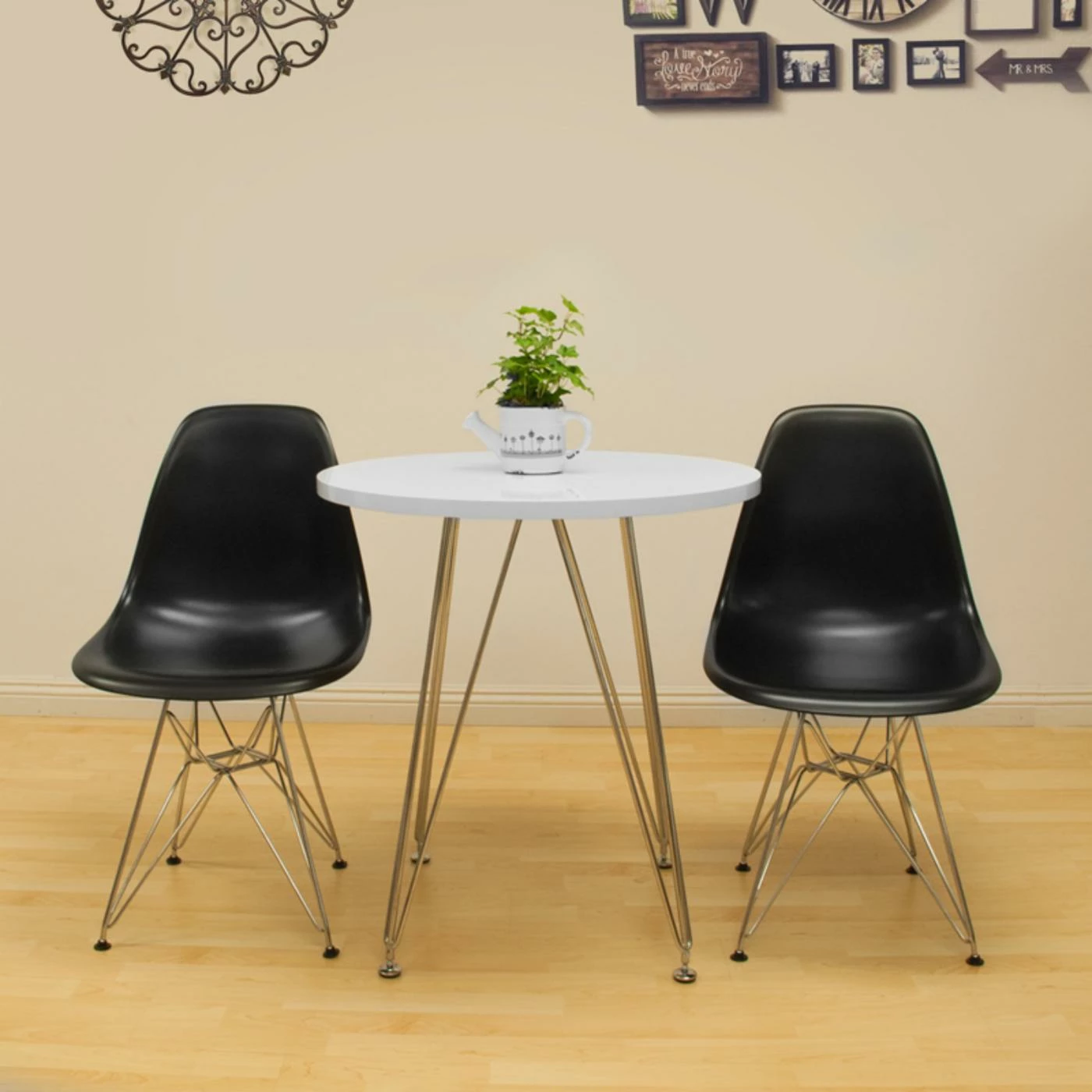 Wholesale 🔥 Round Mod Made Paris Tower 3-Piece Dining Set 🤩 3 Wholesale 🔥 Round Mod Made Paris Tower 3-Piece Dining Set 🤩