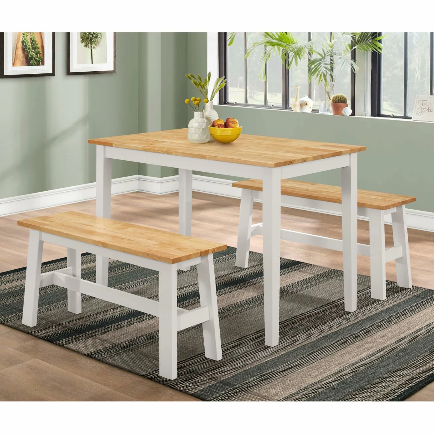 Brand new ๐ Rectangle 4D Concepts New York 3 Piece Dining Table Set โจ 3 Brand new ๐ Rectangle 4D Concepts New York 3 Piece Dining Table Set โจ