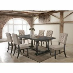 Coupon 🤩 Rectangle Best Master Furniture Katrina 7 Piece Dining Set 😀