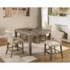 Deals 🎉 Square Best Master Furniture Hadley 5 Piece Counter Height Dining Table Set 😉 -Kitchen Sales Store masterFIRR211
