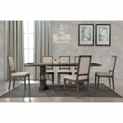 Wholesale 💯 Rectangle Best Master Furniture Lisa Rectangular 7 Piece Dining Set 👏