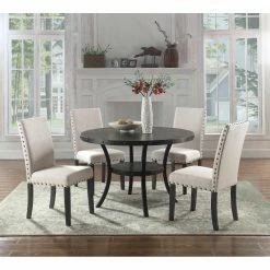 Cheap 🧨 Best Master Furniture Darlington Round 5 Piece Dining Set 🧨