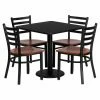 Coupon ๐งจ Flash Furniture 30 In. Square Black Laminate Table Set With 4 Cherry Wood Seat Ladder Back Metal Chairs ๐ฅ 2 Coupon ๐งจ Flash Furniture 30 In. Square Black Laminate Table Set With 4 Cherry Wood Seat Ladder Back Metal Chairs ๐ฅ -Kitchen Sales Store masterFLSH1323