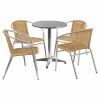 Promo β€οΈ Flash Furniture 23.5 In. Round Aluminum Indoor-Outdoor Table With 4 Rattan Arm Chairs 𧨠1 Promo β€οΈ Flash Furniture 23.5 In. Round Aluminum Indoor-Outdoor Table With 4 Rattan Arm Chairs 𧨠-Kitchen Sales Store masterFLSH1339