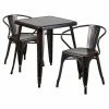 Wholesale π― Square Flash Furniture Mason 3 Piece Dining Table Set π 1 Wholesale π― Square Flash Furniture Mason 3 Piece Dining Table Set π -Kitchen Sales Store masterFLSH763