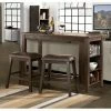 Discount ✨ Rectangle Hillsdale Furniture Hillsdale Spencer 3 Piece Counter Height Dining Set With Backless Stools 🥰 -Kitchen Sales Store masterHL5241