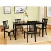 Hot Sale 🎉 Homelegance Weston Home Tibalt 5 Piece Rectangle Black Dining Table Set - 60 In. With Mission Back Chairs 💯 -Kitchen Sales Store masterHME2073