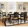 New 🔔 Homelegance Weston Home Tibalt 7 Piece Rectangle Black Dining Table Set - 60 In. With 6 Ladder Back Chairs 🌟 1 New 🔔 Homelegance Weston Home Tibalt 7 Piece Rectangle Black Dining Table Set - 60 In. With 6 Ladder Back Chairs 🌟 -Kitchen Sales Store masterHME2082
