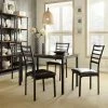 Wholesale 😉 Chelsea Lane Rectangle Weston Home Hamilton Faux Marble 5-Piece Metal Dining Set 👏
