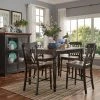 Buy 🎉 Square HumbleNest Homestead Distressed Two Tone 5 Piece Counter Height Dining Set With Extension Leaf 🎁 -Kitchen Sales Store masterHME3140