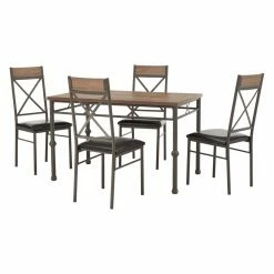 Outlet 😉 Rectangle Weston Home Gorica 5 Piece Dinette Set ✨