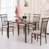 Promo ✨ Rectangle Hodedah Imports 5 Piece Dining Table Set 👏 -Kitchen Sales Store masterHODE149
