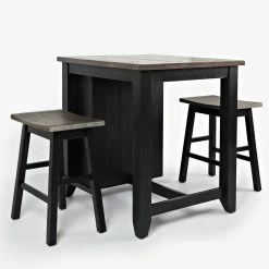 Discount π Rectangle Jofran Madison County 3 Piece Counter Height Dining Set π