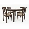 Cheapest 🛒 Rectangle Jofran Walnut Creek 5 Piece Dining Set 😍 -Kitchen Sales Store masterJSI1805