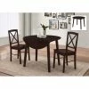 Cheapest ✔️ K&B Furniture Round K & B Furniture Rowley 3-Piece Dining Set 🛒 -Kitchen Sales Store masterKBF540