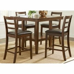 Flash Sale 🎁 Rectangle Liberty Furniture Industries Bradshaw 5 Piece Gathering Dining Table Set 🔔