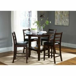 Flash Sale 😀 Rectangle Liberty Furniture Industries Bradshaw 5 Piece Pub Dining Table Set 🤩
