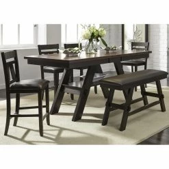 Cheapest 🎁 Casual Dining Sets Liberty Furniture Industries Lawson 6 Piece Counter Height Extension Dining Set 🎉