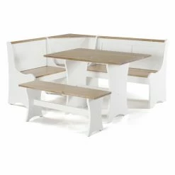 Kitchen Sales Store 10 Deals ⌛ Rectangle Linon Parkside Antique White Nook 😉