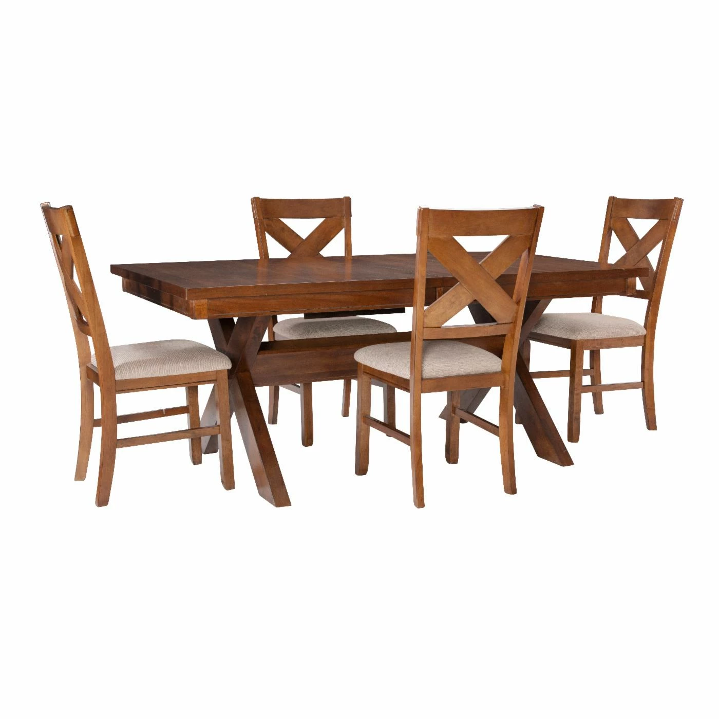 Best Pirce π Rectangle Powell Kraven 5-Piece Dining Set - Dark Hazelnut π 3 Best Pirce π Rectangle Powell Kraven 5-Piece Dining Set - Dark Hazelnut π