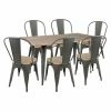 Brand new π€© Rectangle LumiSource Oregon 7 Piece Industrial Dining Set βοΈ 2 Brand new π€© Rectangle LumiSource Oregon 7 Piece Industrial Dining Set βοΈ -Kitchen Sales Store masterLUS1019