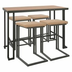 Brand new 👏 Rectangle LumiSource Roman 5 Piece Counter Height Dining Set 😉