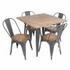 Flash Sale 👏 Square LumiSource Oregon 5 Piece Dining Set ❤️ -Kitchen Sales Store masterLUS667
