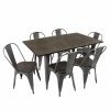 Cheapest ❤️ Casual Dining Sets LumiSource Oregon 7 Piece Dining Set 🔔 -Kitchen Sales Store masterLUS669