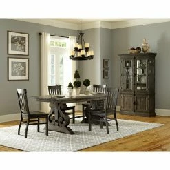 Promo 🤩 Rectangle Magnussen Bellamy 5-Piece Rectangular Dining Table Set 🔔