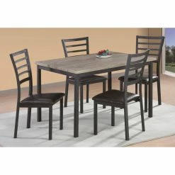 Outlet 🌟 Rectangle Milton Greens Stars Terrassa 5 Piece Dining Table Set 🎉