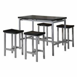 Wholesale 😀 Rectangle Milton Greens Stars Aaron 5 Piece Counter Height Dining Set 🥰