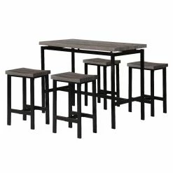 Kitchen Sales Store 24 New 🔥 Rectangle Milton Greens Stars Ethan 5 Piece Counter Height Dining Set 🥰