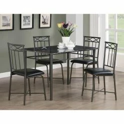Best deal 🔥 Monarch Specialties Rectangle Monarch Falkville 5 Piece Dining Table Set 😉