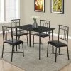 Hot Sale 🎉 Rectangle Monarch Specialties Veronica 5 Piece Dining Table Set 🔥 -Kitchen Sales Store masterMON1200